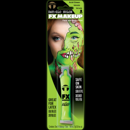 FX Makeup DayGlo Acid Green Face and Body Paint 7g