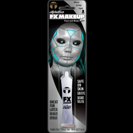 FX Makeup Metallic Silver Face and Body Paint 12g