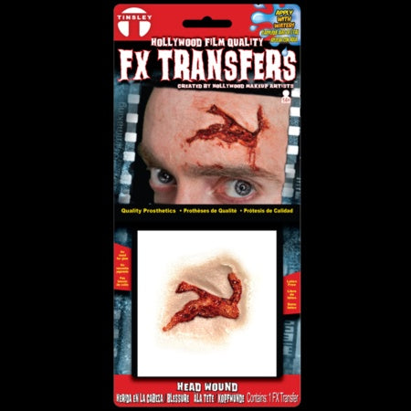 Head Wound 3D Hollywood FX Transfer - Small