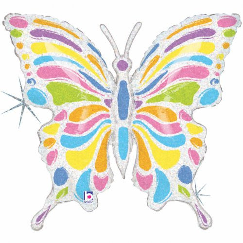 Pastel Butterfly Shape Foil Balloon