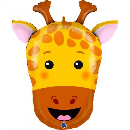 Giraffe Head Shape Foil Balloon