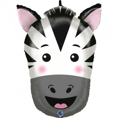 Zebra Head Shape Foil Balloon