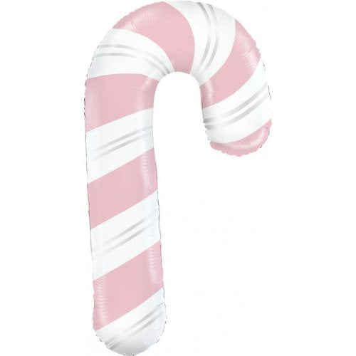 Pink Candy Cane Foil Balloon