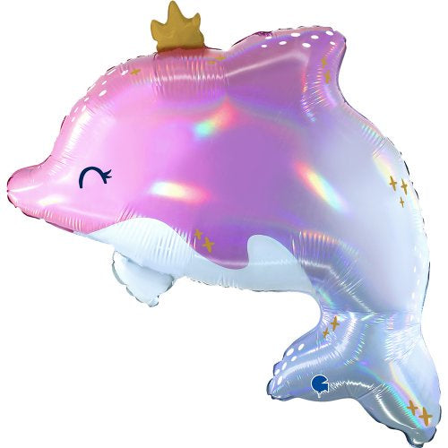 Glowy Dolphin Shape Foil Balloon