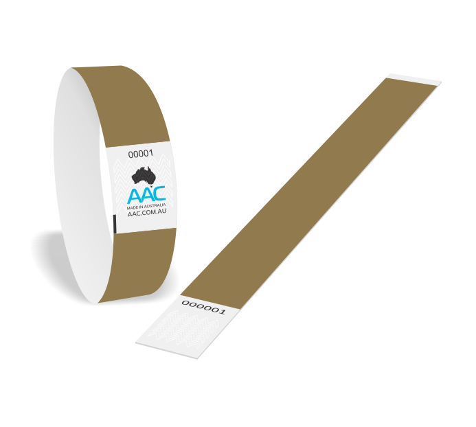 Gold Paper Wristbands