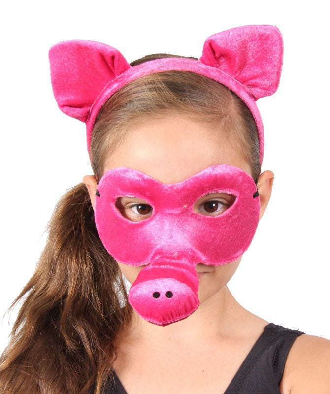 Pig Headband and Mask Set