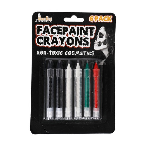 Halloween Face Paint Crayons 6 Pack