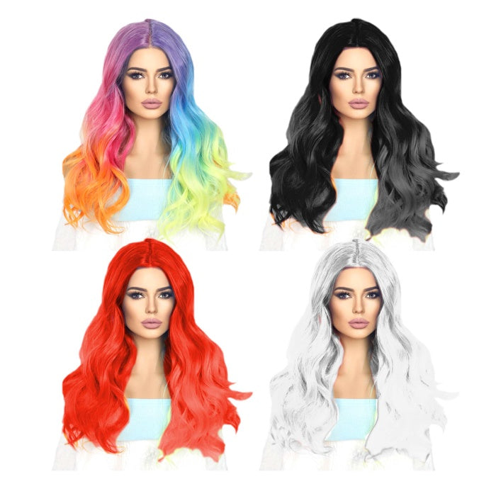 Wigs Long Hair 4 Assorted