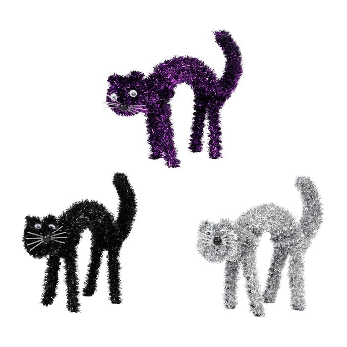 Tinsel Cat 3D 24x20cm