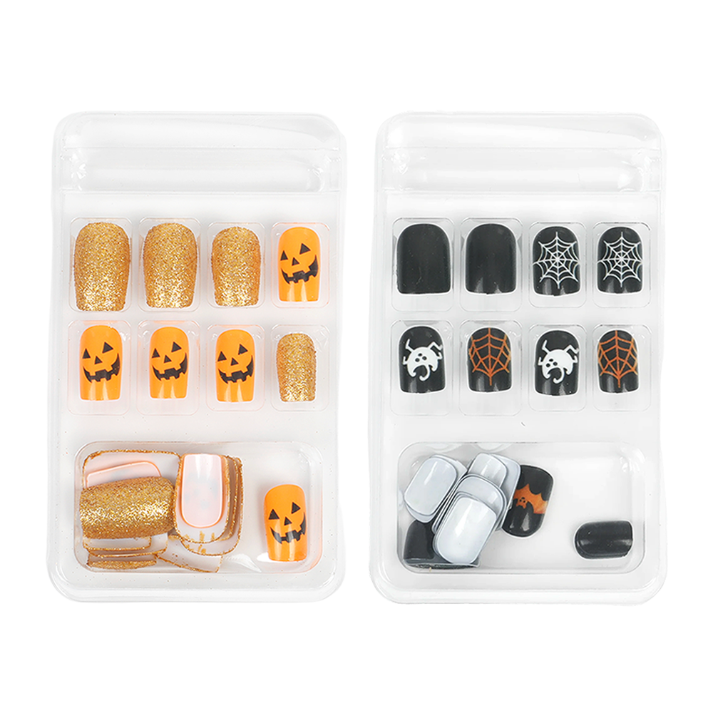 Halloween False Nails Pack of 12 Short