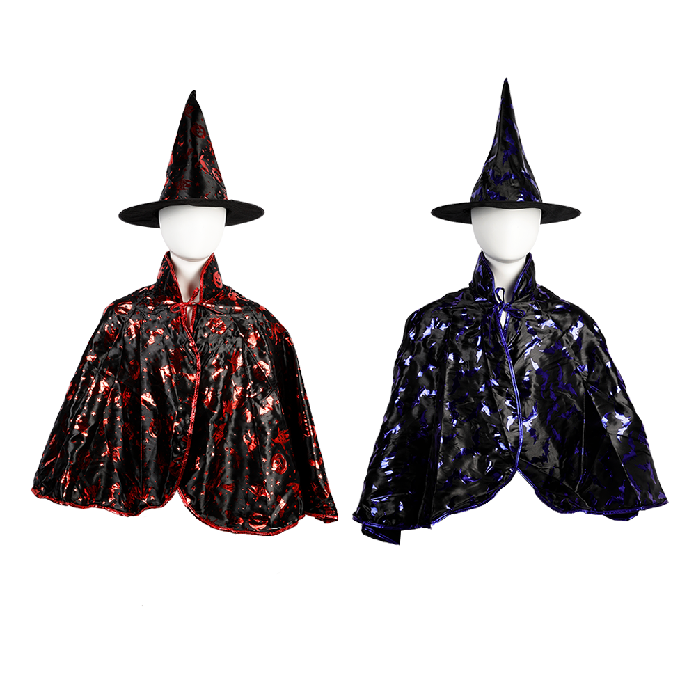 Kids Witch Hat and Metallic Cloak