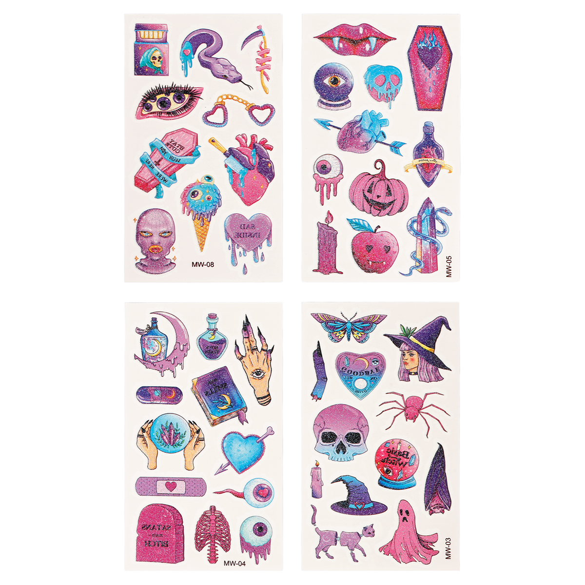 Pink Halloween Tattoos