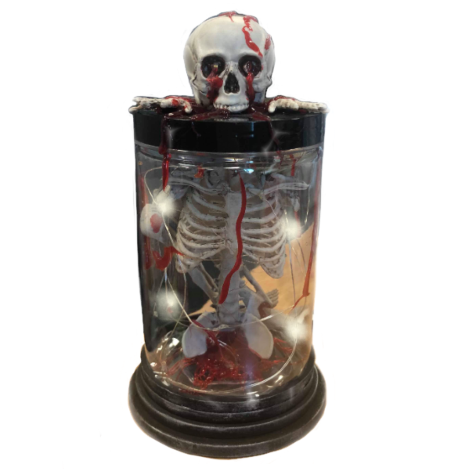 Hell Fire Skeleton Lantern- Table Decor