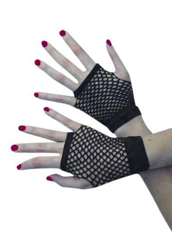 Fishnet Gloves Black