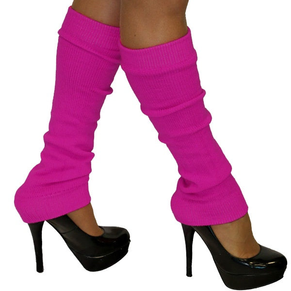 80s Fluoro Pink Leg Warmers