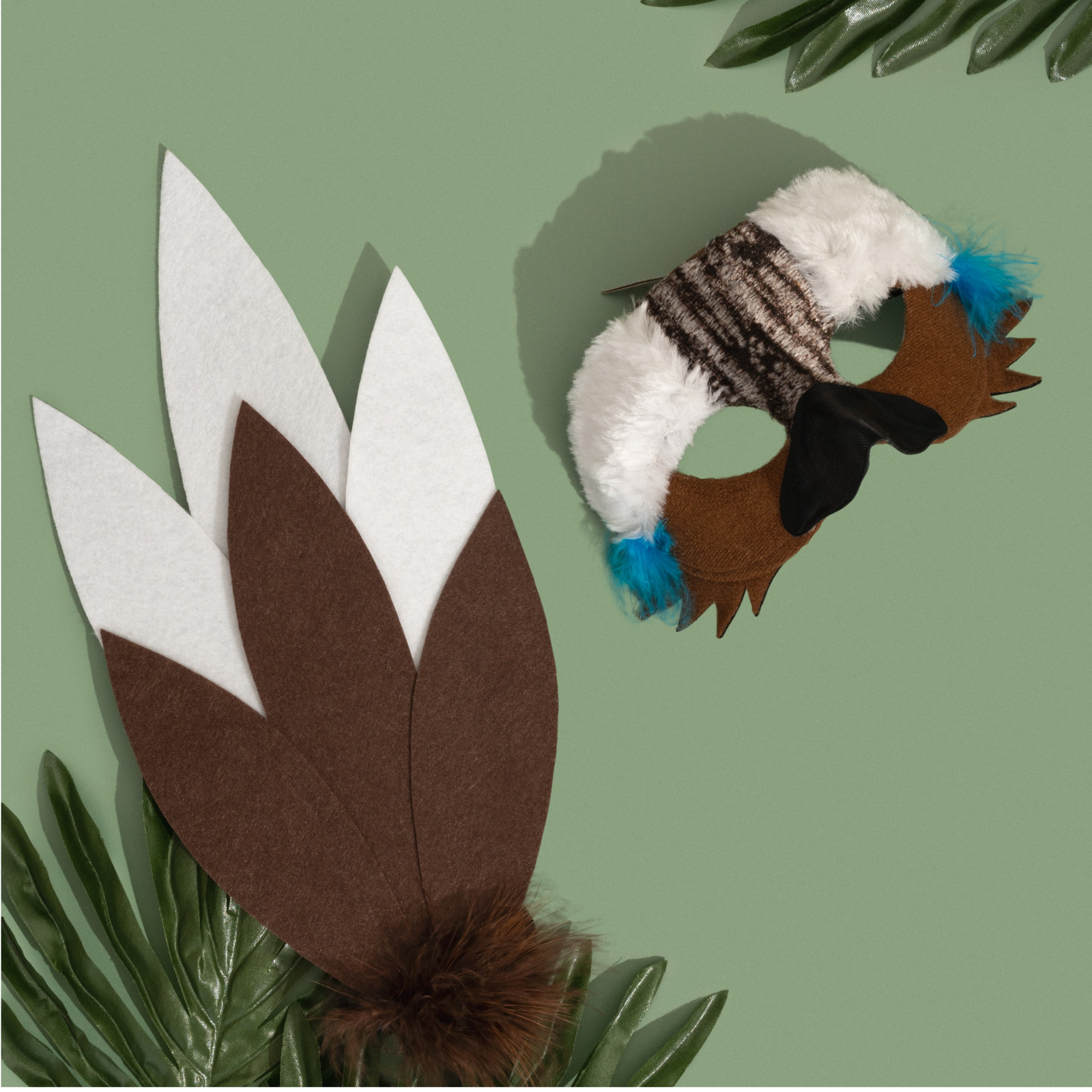 Kookaburra Deluxe Mask and Tail Set