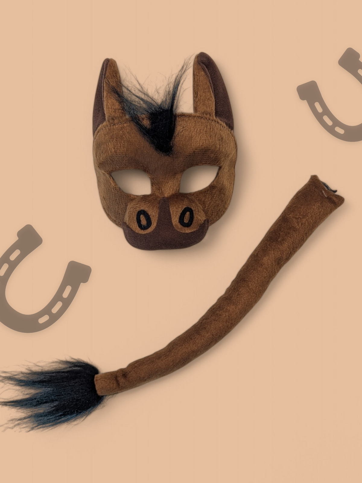Horse Deluxe Mask and Tail Set
