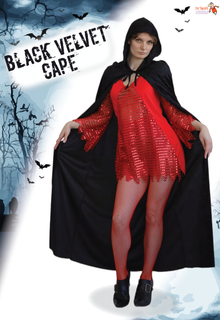 Velvet Cape with Hood