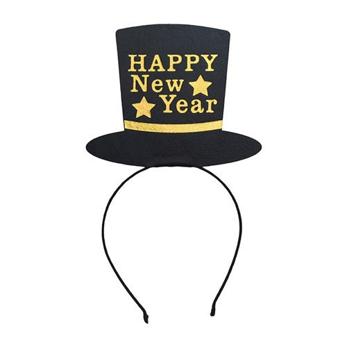 Happy New Year Top Hat Headband