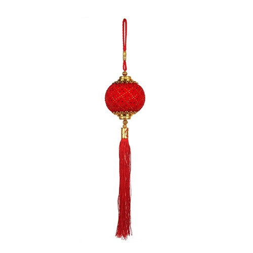 Red Lantern with Tassel 10cm