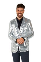 Suitmeister Silver Sequin Blazer (Extra Large)