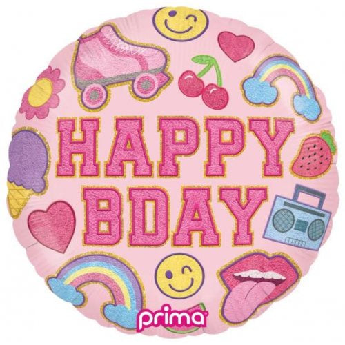 Birthday Girl Patches 18inch Foil Balloon