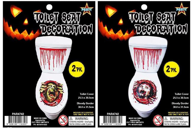 Halloween Toilet Seat Decoration 2pc