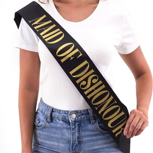 Maid of Dishonour Sash