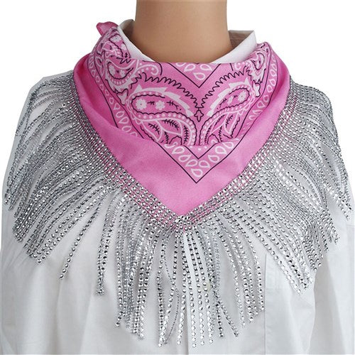 Rhinestone Fringe Bandana
