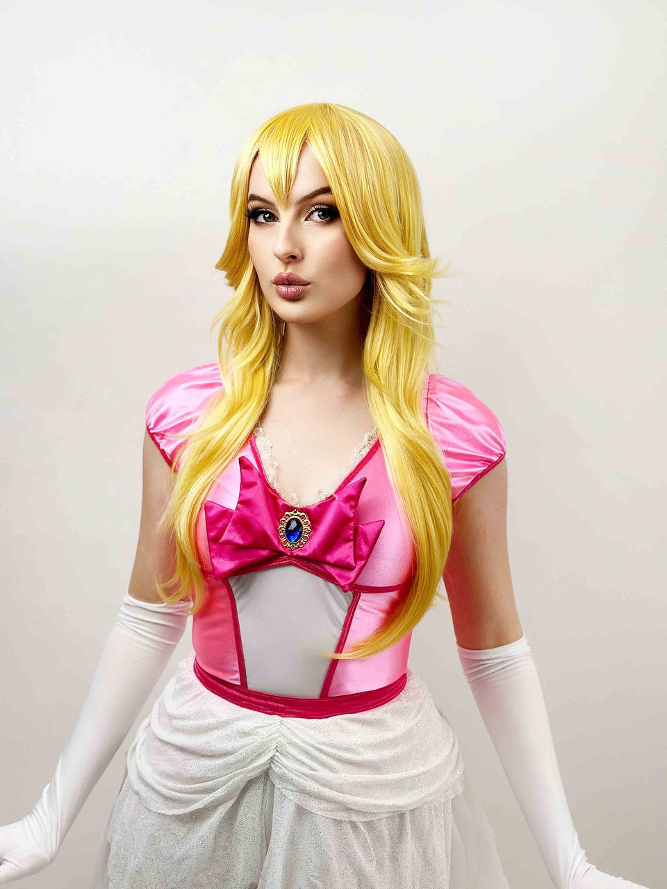 Fruity Princess Peach Yellow Cosplay Wig