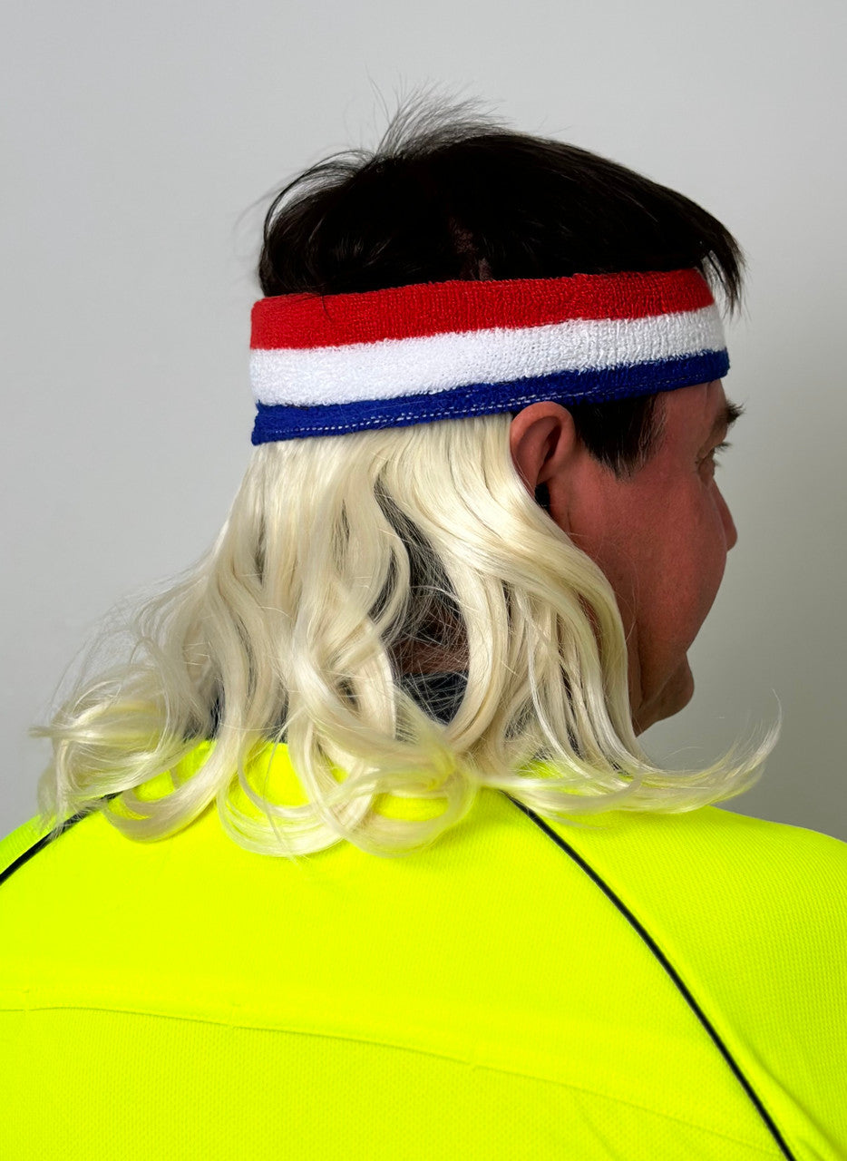 Blonde Dazza Mullet Headband