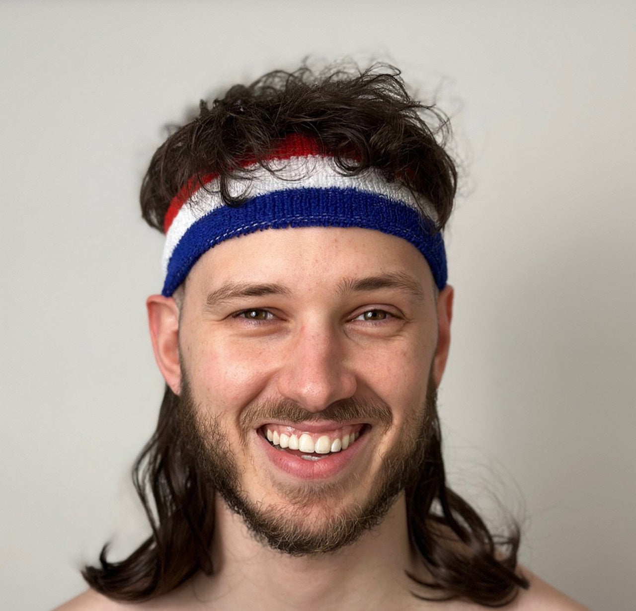 Brown Bazza Headband Mullet