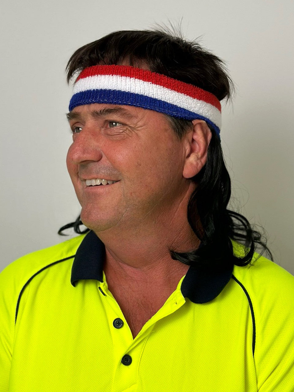 Black Trevor The Tease Mullet Headband