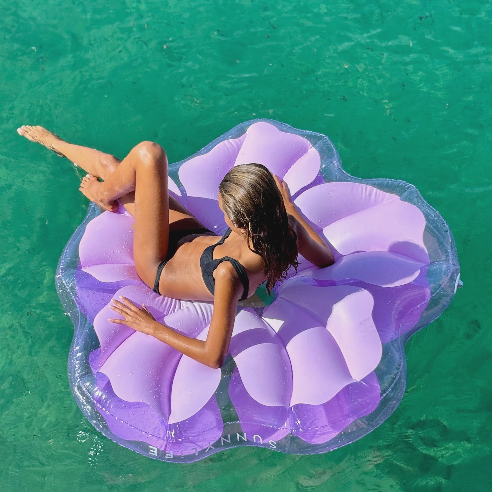 Luxe Lie-On Float - Hibiscus Pastel Lilac