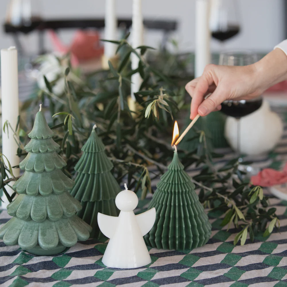 Christmas Angel Candle - White