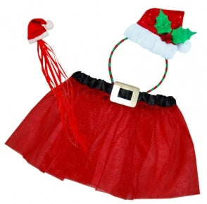 Santa Fairy Christmas Girl's Dress Up Set