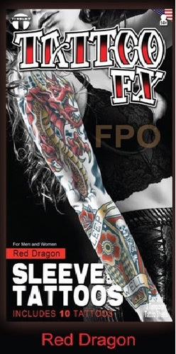 Red Dragon Sleeve Tattoo FX