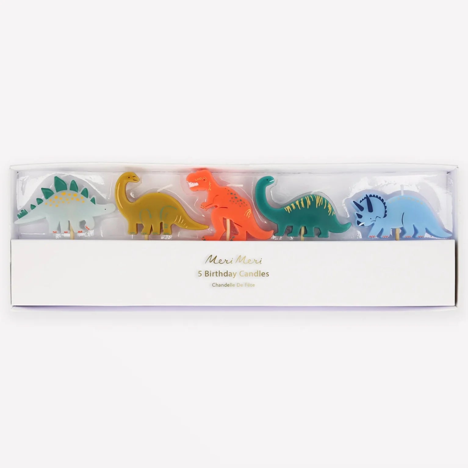 Meri Meri Dinosaur Candles 5 pack