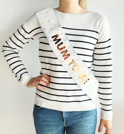 Mum To Be Paper Sash