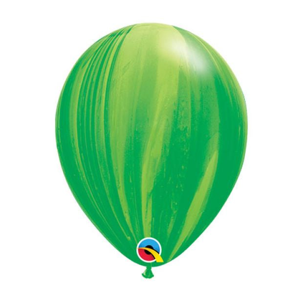 Green SuperAgate Latex Balloon