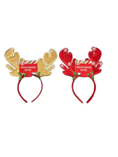 Christmas Antlers Headband (Assorted Colours)