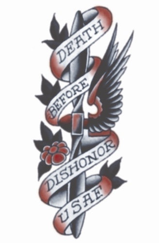 Usaf 1940s Vintage Temporary Tattoo