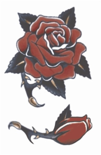 Rose 1940s Temporary Tattoo