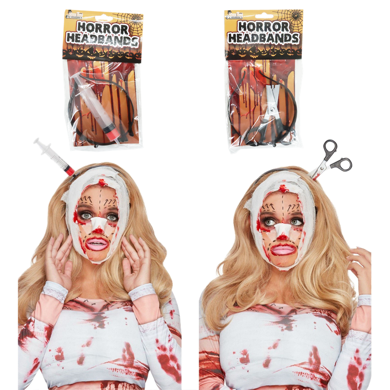 Halloween Headbands Scissor or Syringe (Assorted Style)