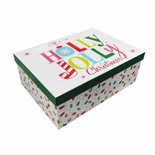 Holly Jolly Gift Boxes (Assorted Sizes)