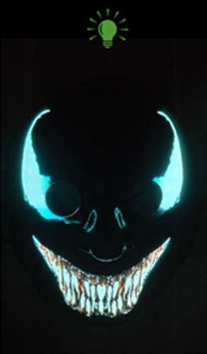 Light up Mask - Venom Black