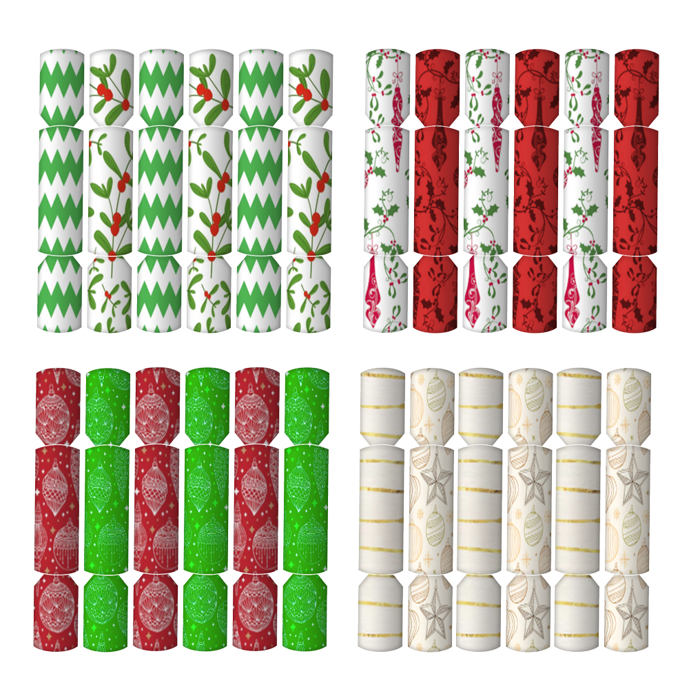 Christmas Bon Bons (12 Pack) 36cm - Assorted Colours B