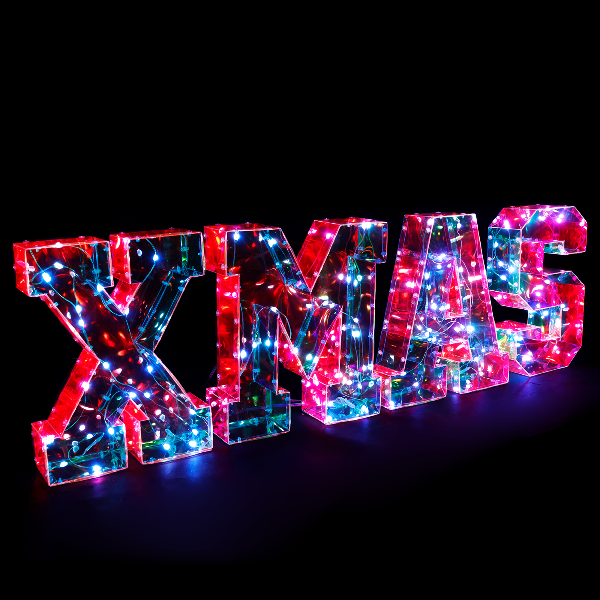 Prism Light 25cm RGB "XMAS" Sign