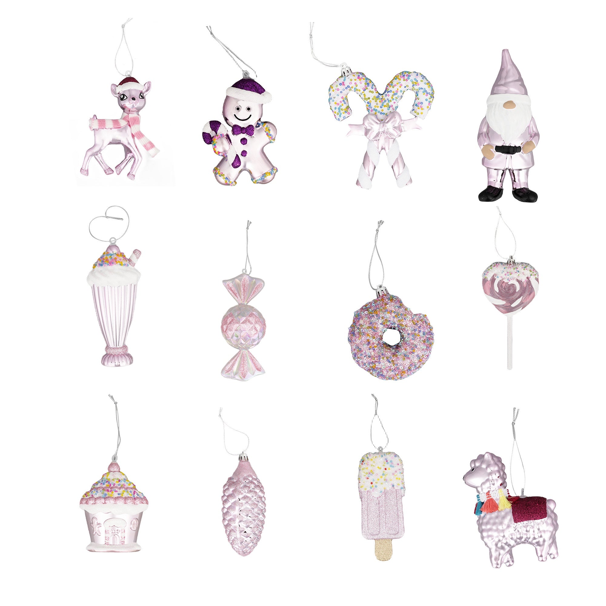 Deluxe Candy Christmas Tree Decorations 10cm