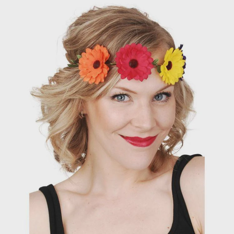 Gerbera Headband Multi-coloured